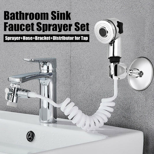 BATHROOM SINK FAUCET SHOWER NOZZLE TOILET SET