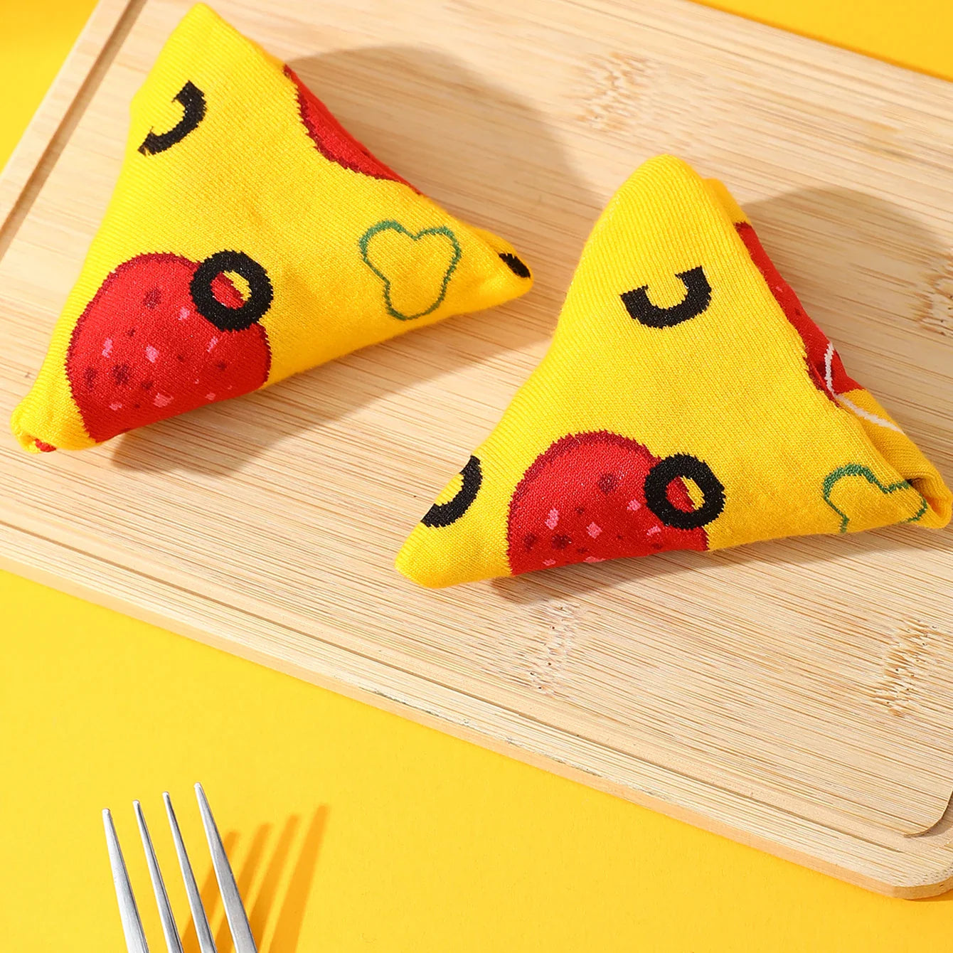 CUTE Pizza Socks - 4 Pairs